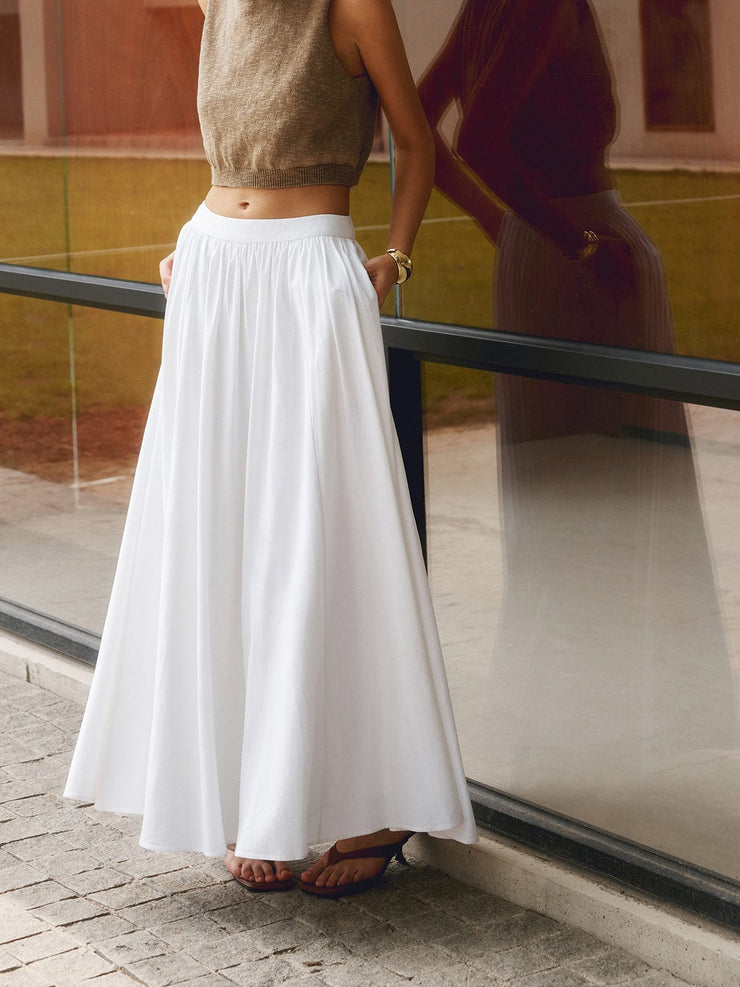 Lightweight & flattering women’s maxi skirt – flowing design, breathable fabric, for casual or professional wear 3