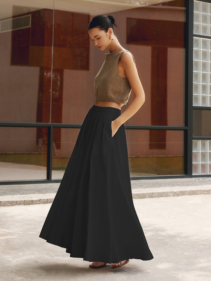 Variant image for Lightweight & flattering women’s maxi skirt – flowing design, breathable fabric, for casual or professional wear-5