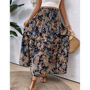 Lightweight & flowy women’s maxi skirt – paisley print, soft cotton blend, for summer occasions 4